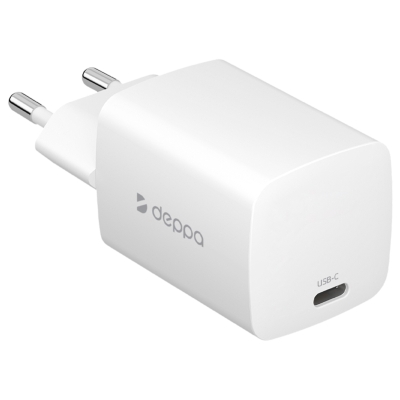 Сетевое ЗУ Deppa 11431, GaN 33 ватта, 1 выход: USB-C