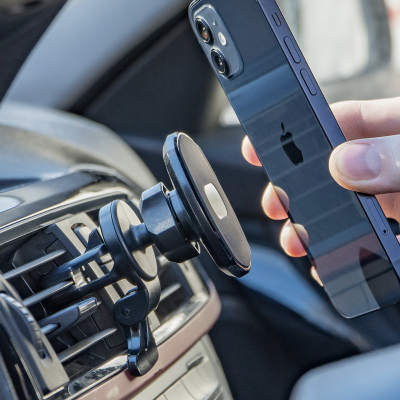 Автодержатель магнитный Deppa Mage Safe для iPhone (Автодержатель Deppa Черный)