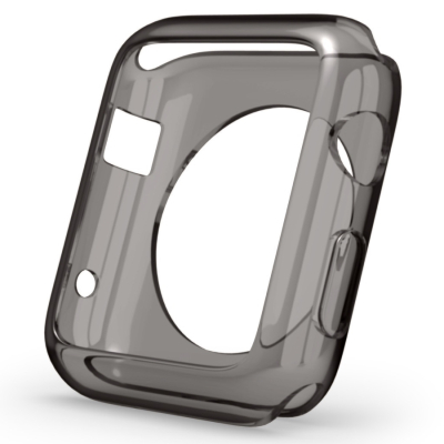 Чехол NVC для Apple Watch 38mm Накладка Ультратонкий Силикон (Apple Watch 38 mm NVC Накладка Силикон Ультратонкий Черный)