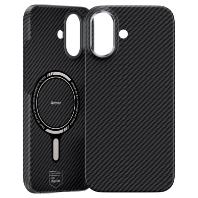 Кевларовый чехол Benks ArmorAir (MCF) для iPhone 17 (MagSafe) (Накладка Черный Карбон)