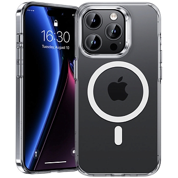 Чехол iPhone 15 Pro Max Накладка Benks MagClap Crystal Phone Case (с функцией MagSafe) 