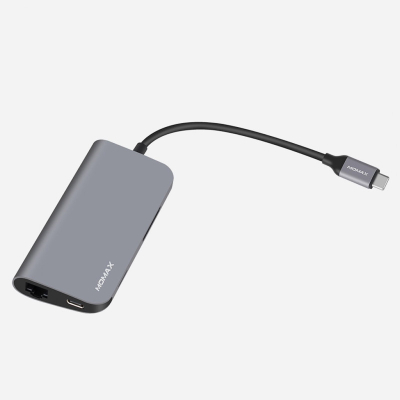 Многопортовый адаптер Momax One Link 8-in-1 (Адаптер Momax Серый)