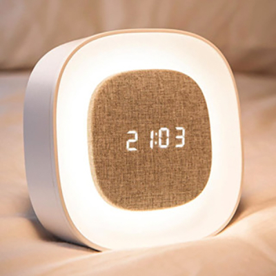Прикроватная лампа с часами Midea K02 (Прикроватная лампа с часами Белый)