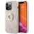 Чехол iPhone 14 Pro Накладка Кожзам Guess 4G + Ring Hard