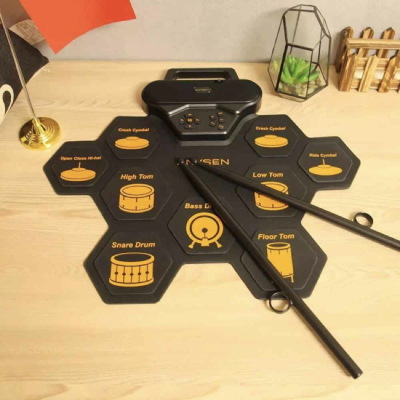 Портативная барабанная установка Anysen (Ударная установка Anysen Черный)