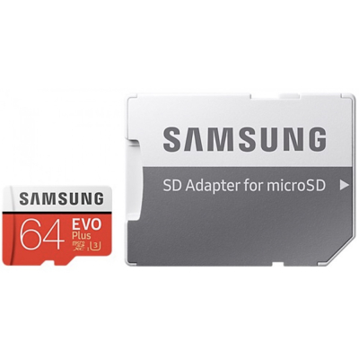 Флешка Samsung EVO Plus, Micro SDXC, 64 Gb (Флешка Samsung 64 Gb)