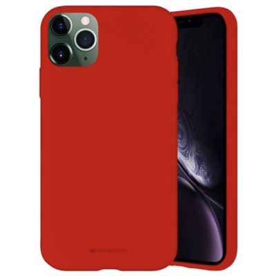 Чехол iPhone 11 Pro Накладка Силикон Goospery Mercury Silicone Case (iPhone 11 Pro Силикон Mercury Красный)