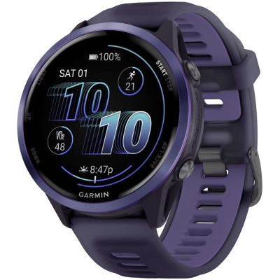 Garmin Forerunner 570, 47мм, Темно-серые, Пурпурный ремешок