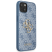 Чехол iPhone 13 Накладка Кожзам Guess Big metal Logo Hard (Phone 13 Накладка Кожзам Guess Голубой)