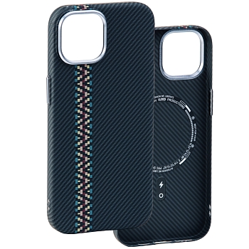 Чехол Luxo Carbon Series для iPhone 15 Pro Max Магнитный (с MagSafe)