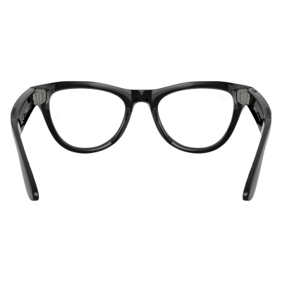 Умные очки Ray-Ban Skyler, черная глянцевая оправа, Фотохром: Прозрачные - Аметистовые (Очки Ray-Ban Черный)