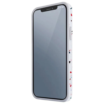 Чехол iPhone 12, 12 Pro Накладка Силикон Uniq COEHL Terrazzo (iPhone 12, 12 Pro Накладка Белый)