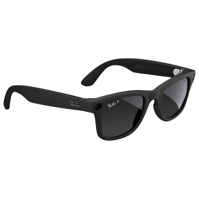 Умные очки Ray-Ban Wayfarer, черная матовая оправа, Поляризационные: Градиент Графитовые, M (Очки Ray-Ban Черный)