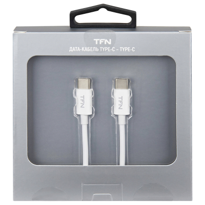 Кабель USB-C to USB-C TFN 1 м  (Кабель TFN Белый)