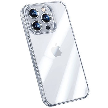 Чехол iPhone 14 Pro Benks Shiny Glass Case Накладка Пластик Прозрачный + Стекло