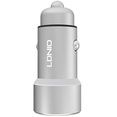 Автомобильное ЗУ с кабелем Lightning + 2 USB Выход LDNIO (C302) 3.6A (Универсальный Lightning LDNIO C302)