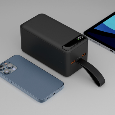 Внешний аккумулятор Deppa NRG Turbo 50000 mAh 22.5 ватт (Внешний аккумулятор Deppa Черный)