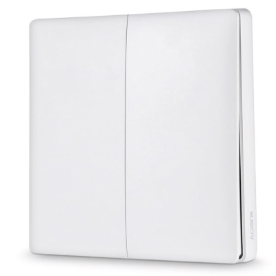 Умный выключатель Aqara, двойной, с нулевой линией (Умный выключатель Xiaomi Белый)
