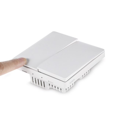 Умный выключатель Aqara, двойной, с нулевой линией (Умный выключатель Xiaomi Белый)