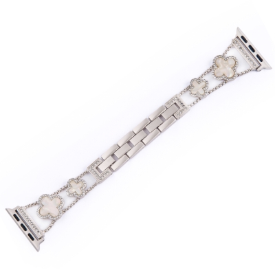 Браслет стальной Metal + Diamond Strap для Apple Watch 38, 45, 49mm (Браслет Металл Серебро)