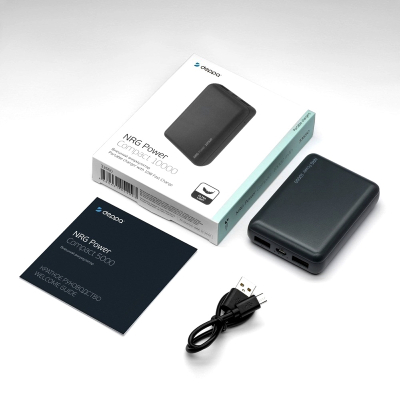 Внешний аккумулятор Deppa NRG Power Compact 10000 mAh (Батарея NRG Черный)