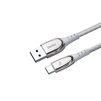 Кабель Benks D40 USB-A - USB-C (25W) Zinc Alloy