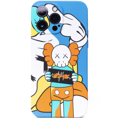 Чехол iPhone 14 Pro Max Накладка Силикон Luxo Kaws series (iPhone 14 Pro Max Накладка Силикон Luxo Вид 04)