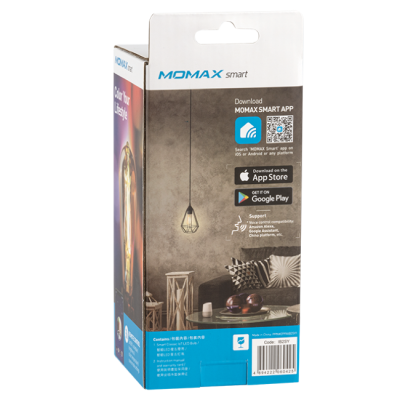 Умная лампочка Momax IB2SY, цоколь 27 мм (Лампочка Momax E27 (IB2SY))
