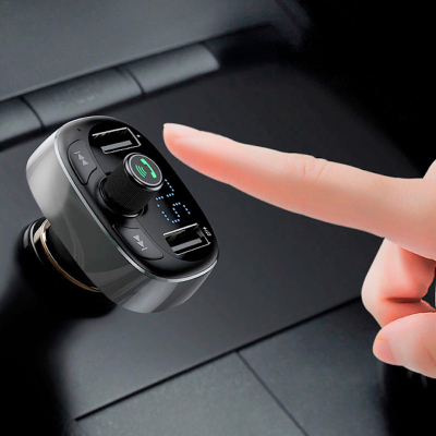 Автомобильное ЗУ + FM Трансмиттер Baseus S-09A (Автомобильное ЗУ + FM Трансмиттер Baseus Черный)