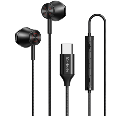Наушники Mcdodo HP-407, внутриканальные, с разъёмом USB-C (Наушники Mcdodo Черный)