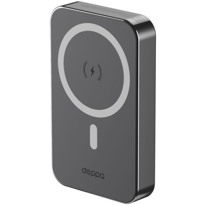 Внешний аккумулятор Deppa NRG MageSafe 10000 mAh 20W (Внешний аккумулятор Deppa Черный)