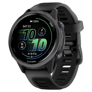 Garmin Forerunner 570, 42мм, Черные, Черный ремешок