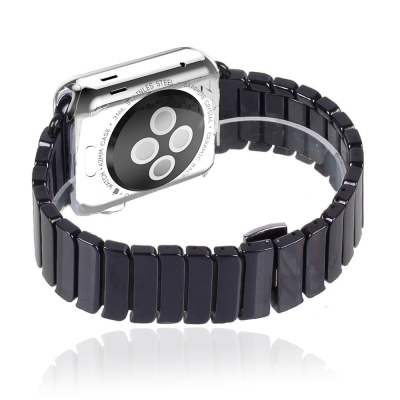 Браслет керамический Ceramics для Apple Watch 38, 40, 41mm (Браслет Apple Watch Керамика Черный)