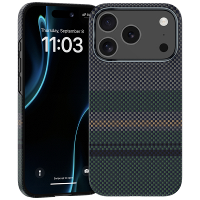 Кевларовый чехол Benks ArmorAir Aurora для iPhone 17 Pro (MagSafe) (Накладка Aurora Карбон)