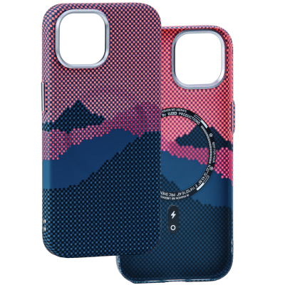 Чехол Luxo Carbon Series для iPhone 15 Магнитный (с MagSafe) (Чехол Luxo S8)