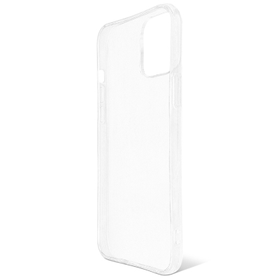 Чехол iPhone 14 Накладка Силикон Прозрачный DF (iPhone 14 Накладка Прозрачный Белый)