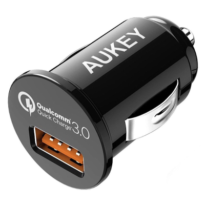 Автомобильное ЗУ Aukey USB QC3.0 18 ватт (Автомобильное ЗУ Aukey Черный)