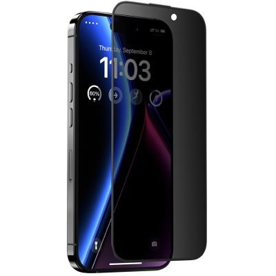 Защитное стекло Benks V Pro для iPhone 15 Pro Приватное (Защитное стекло Черный)