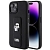 Чехол iPhone 15 Накладка Пластик Karl Lagerfeld GripStand Saffiano NFT Karl & Choupette metal Hard