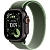 Apple Watch Ultra 3 (49mm) Чёрный титан, Trail Loop, Зелёный (без RuStore)