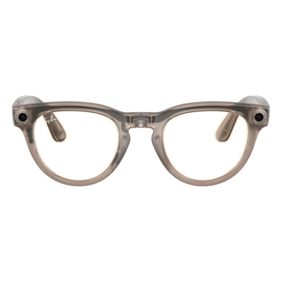 Умные очки Ray-Ban Headliner, каменная оправа, Фотохром: Прозрачные - Шафраново‑жёлтые (Очки Ray-Ban Серый)