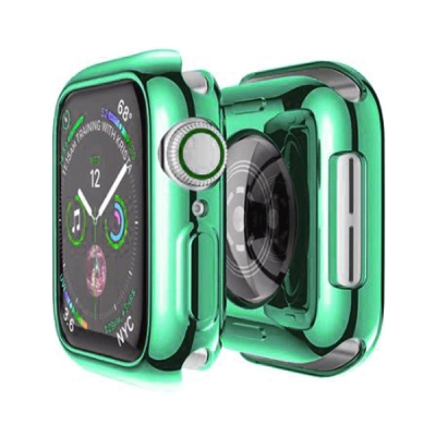 Чехол J-Case для Apple Watch 44 mm Накладка Силикон 360 Full Protect (Apple Watch 44 mm Силикон Зеленый)