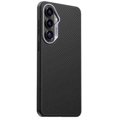 Кевларовый чехол Benks ArmorPro для Samsung S26+ (MagSafe) (Накладка Черный Карбон)