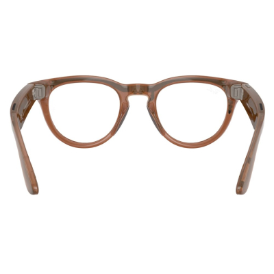 Умные очки Ray-Ban Headliner, карамельная оправа, Фотохром: Прозрачные - Сапфировые (Очки Ray-Ban Коричневый)