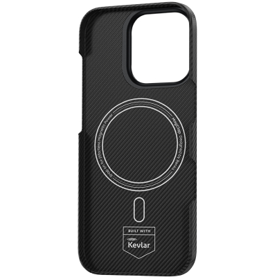 Кевларовый чехол Benks ArmorAir для iPhone 16 (MagSafe) (Накладка Черный Карбон)