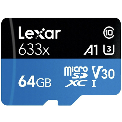 Флешка Lexar High-Performance, Micro SDXC, 64 Gb (Флешка Lexar 64 Gb)