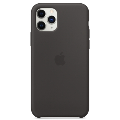 Чехол iPhone 11 Pro Max Накладка Silicone Case (iPhone 11 Pro Max Накладка Черный)