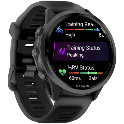 Garmin Forerunner 570, 47мм, Черные, Черный ремешок (Garmin Forerunner 570 Черные)