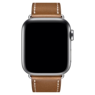 Браслет кожаный Simple Tour для Apple Watch 38, 40, 41mm (Браслет 38 mm, 40 mm, 41 mm Fauve)
