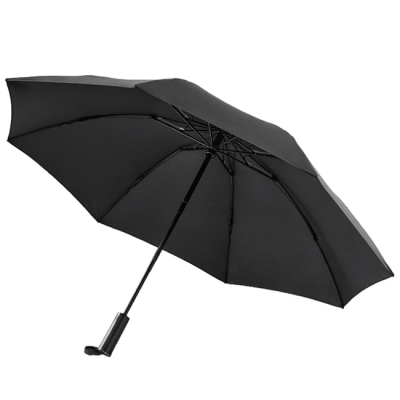 Зонт с фонариком 90 Points Automatic Reverse Folding Umbrella (Зонт Xiaomi Черный)